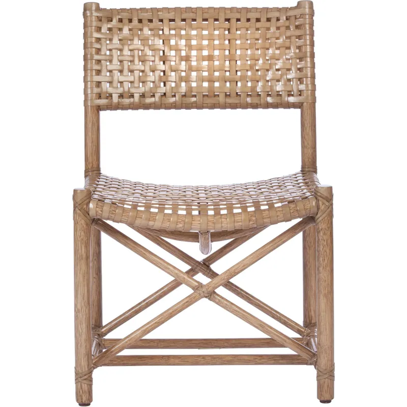 Antalya Laced Rawhide Armless Chair