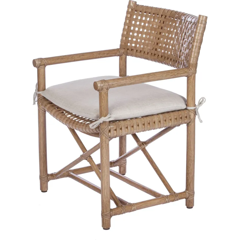 Antalya Laced Rawhide Arm Chair