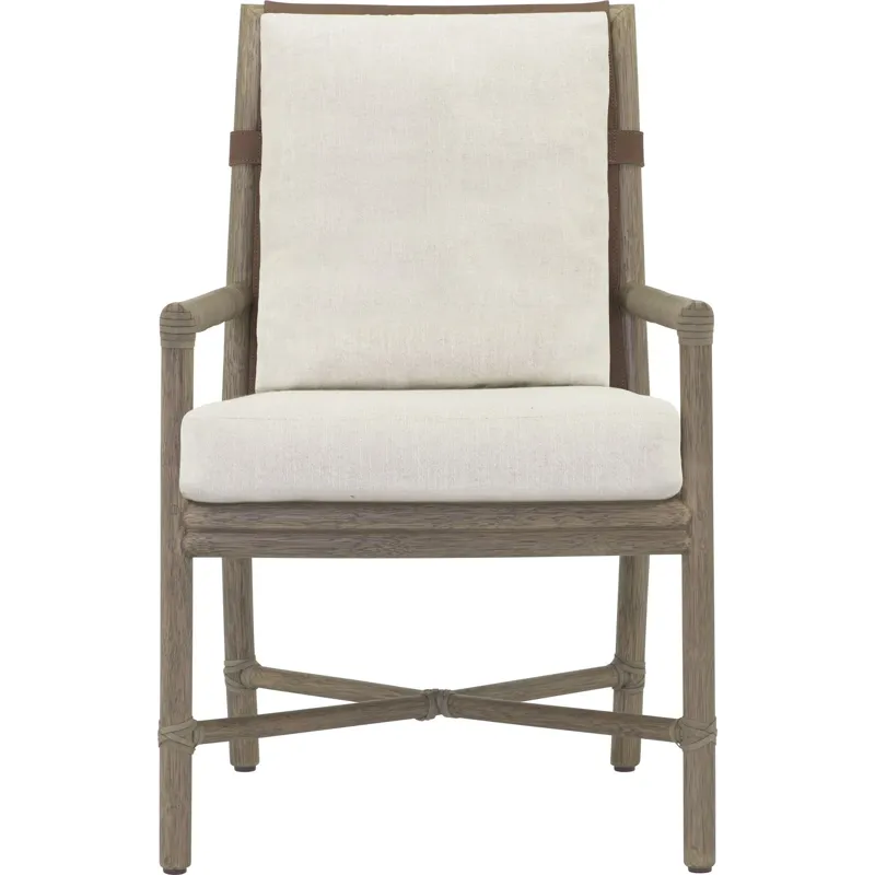 McGuire Originals Bercut Dining Arm Chair (w/ Back Cushion)
