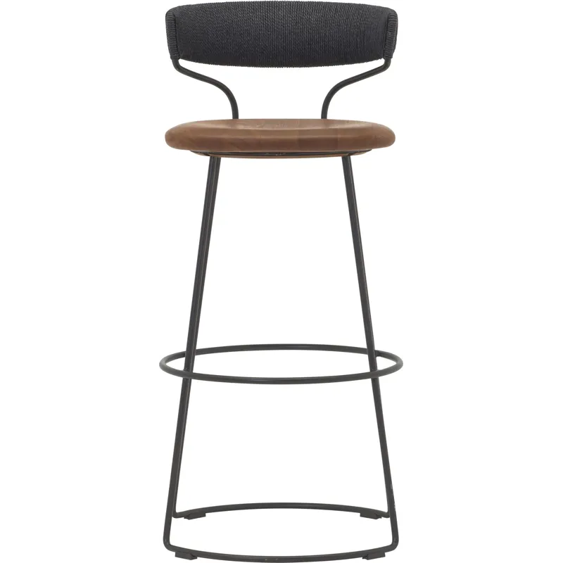 McGuire Originals Danish Cord Swivel Barstool
