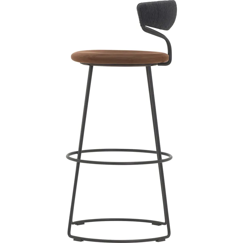 McGuire Originals Danish Cord Swivel Barstool