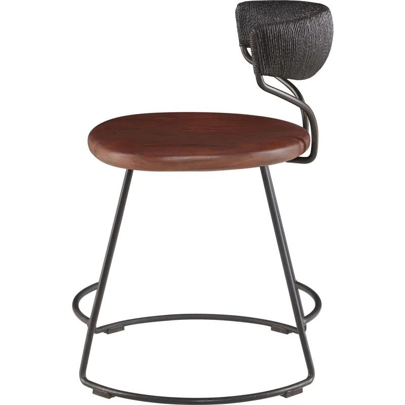 McGuire Originals Danish Cord Swivel Dining Chair