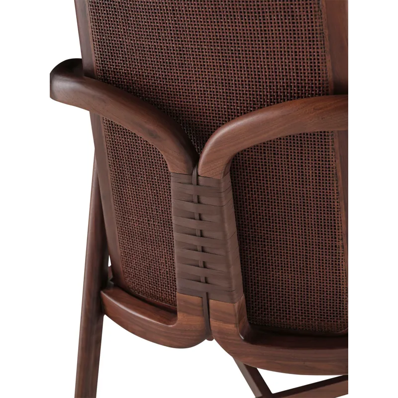 McGuire Originals Knot Arm Chair - Walnut