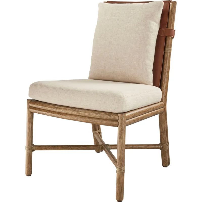 McGuire Originals Bercut Dining Side Chair (w/ Back Cushion)
