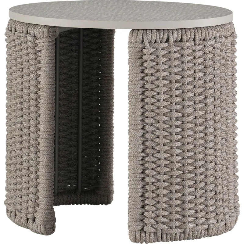 Laura Kirar Cuerda Oval End Table