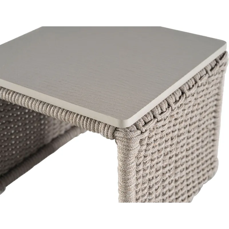 Laura Kirar Cuerda Square End Table