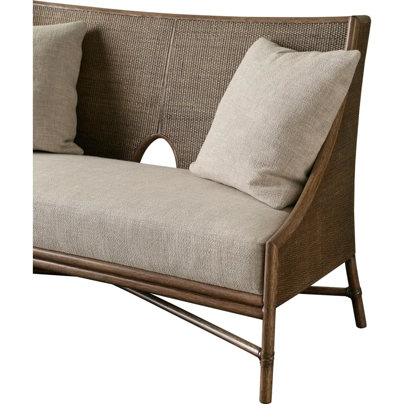 Barbara Barry Open Oval Caned Banquette
