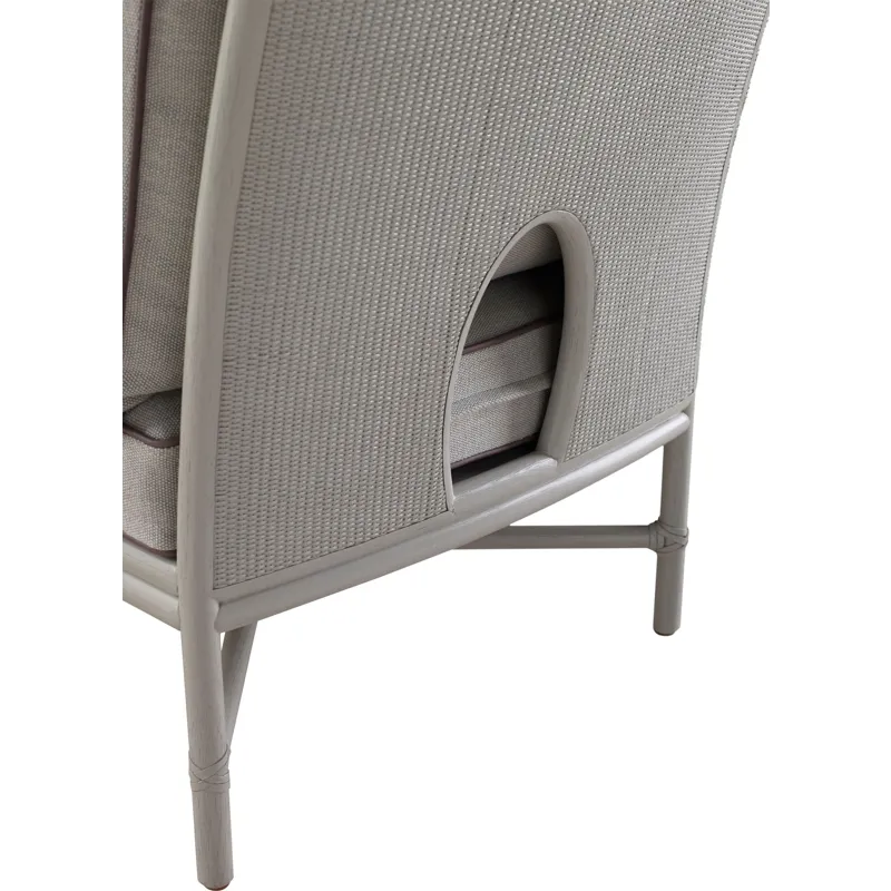 Barbara Barry Open Oval Caned Chaise Lounge