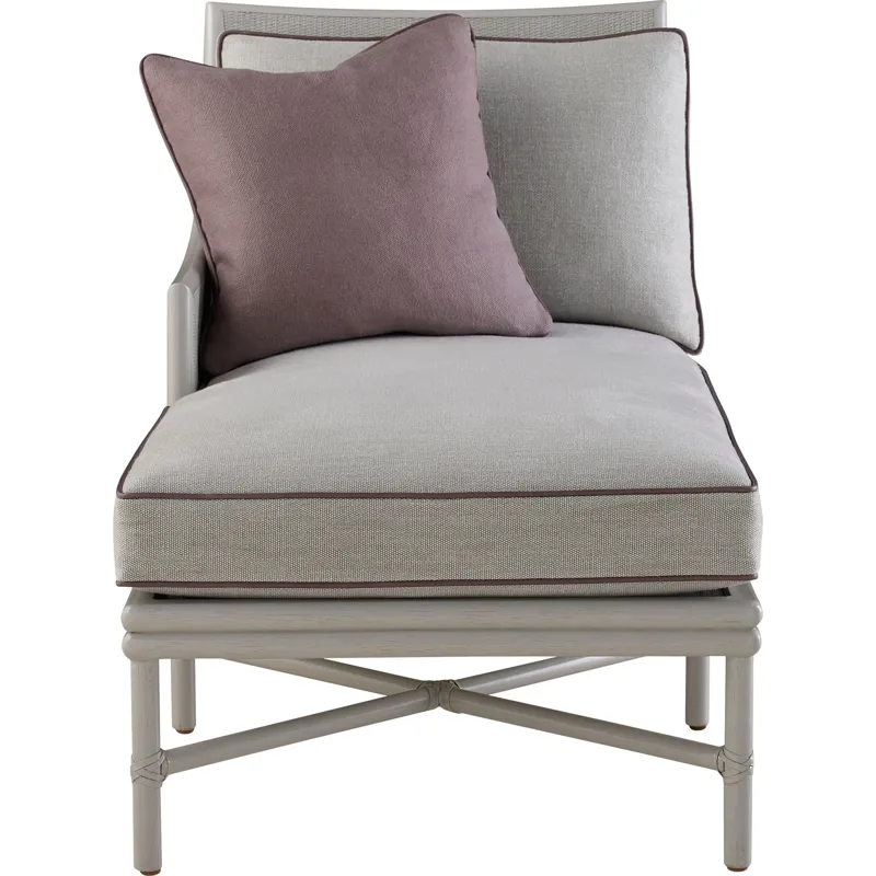 Barbara Barry Open Oval Caned Chaise Lounge