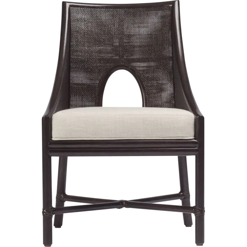Barbara Barry Petite Caned Arm Chair