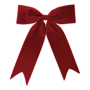 16'' Red Poly. Bow Ornament