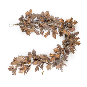 Fall Oak Leaf Acorn Garland
