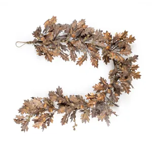 Fall Oak Leaf Acorn Garland