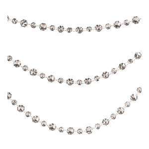 Silver Triple Bead Garland