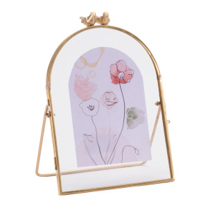 Floral Print WITH Gold Arch Frame