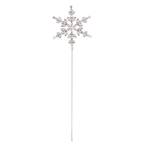 18'' Crystal Snowflake Stem