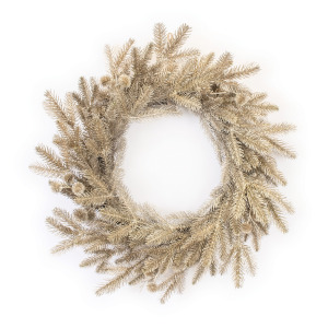 24'' Gold Pine Wreath