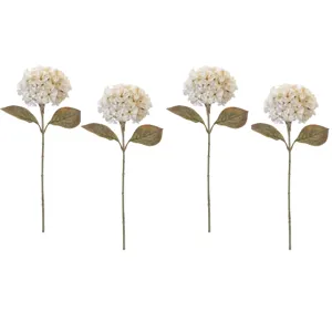 26.5'' White Hydrangea Stem