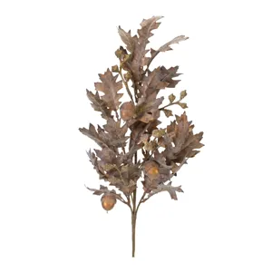 Fall Oak Leaf Acorn Spray
