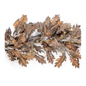 Fall Oak Leaf Acorn Garland