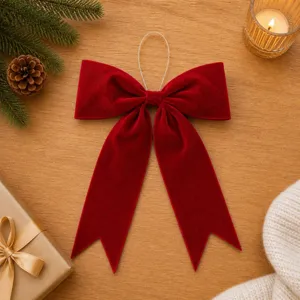 16'' Red Poly. Bow Ornament