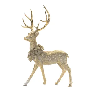 Gold Deer WITH Wreath Asrtd