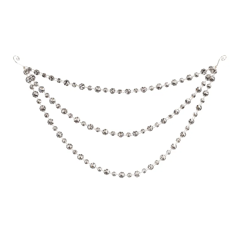 Silver Triple Bead Garland