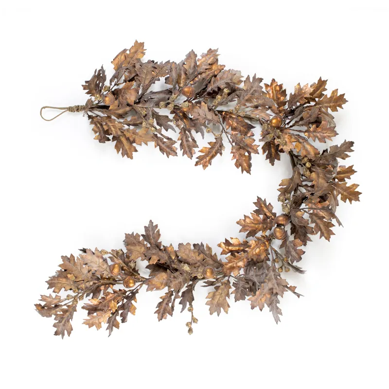 Fall Oak Leaf Acorn Garland