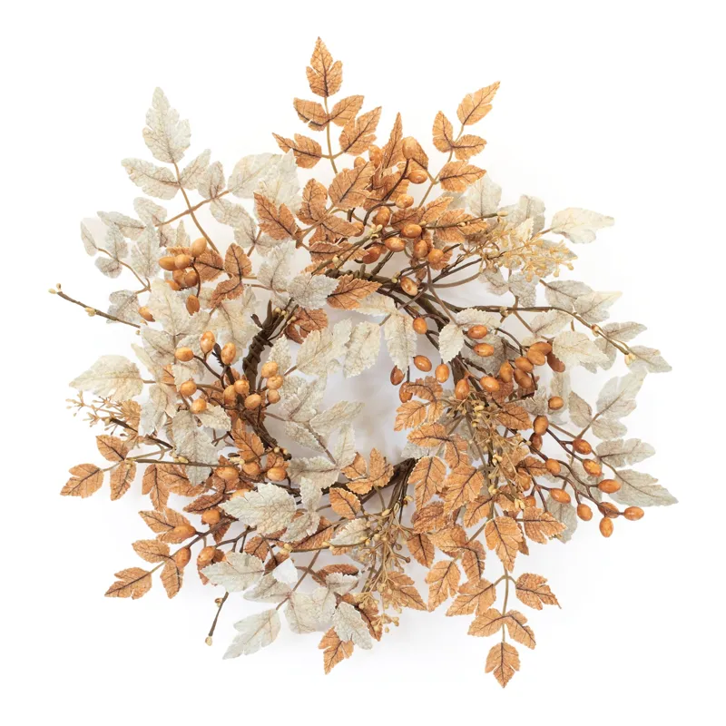 18'' Fall Leaf Candle Ring