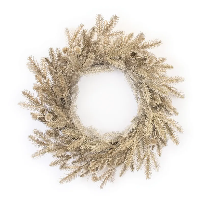 24'' Gold Pine Wreath