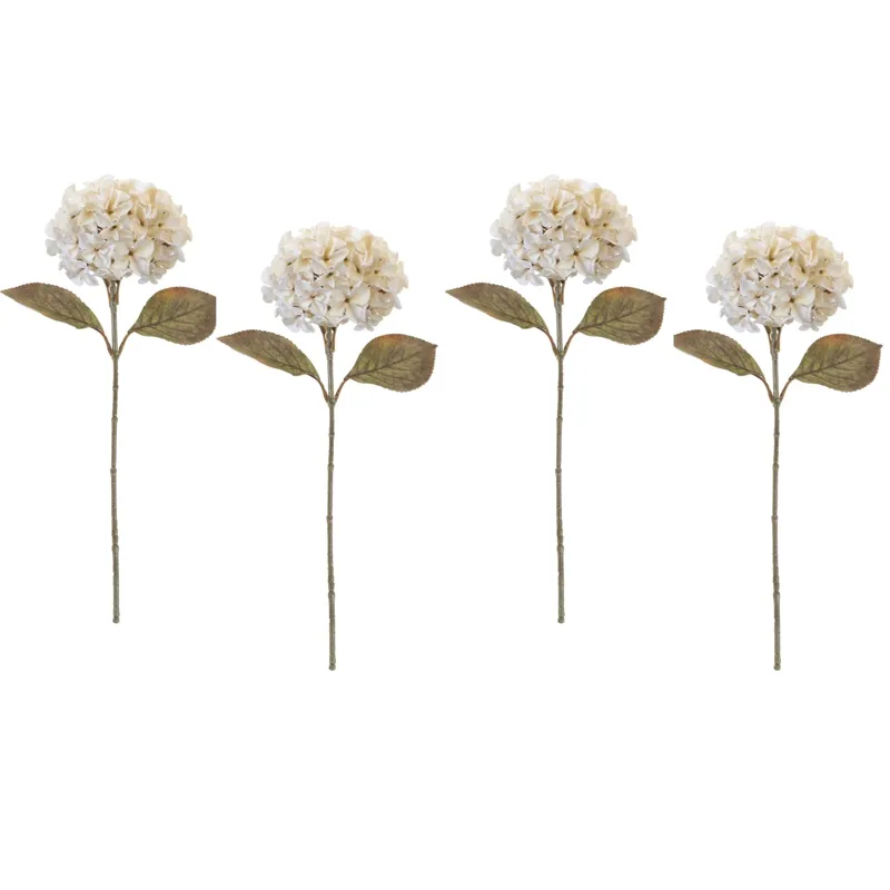 26.5'' White Hydrangea Stem