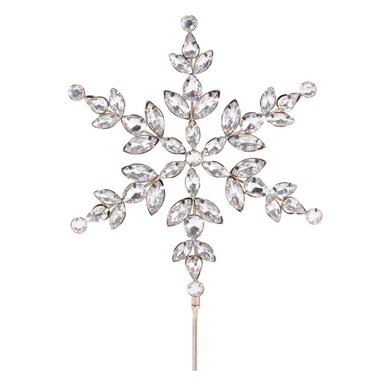 18'' Crystal Snowflake Stem