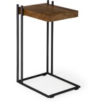 Maddox II Black Iron Chairside Table