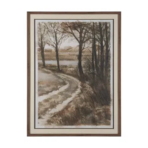 Meadow Memories II by Mercana Studio Hand Embelished Framed Artwork Matted under Glass