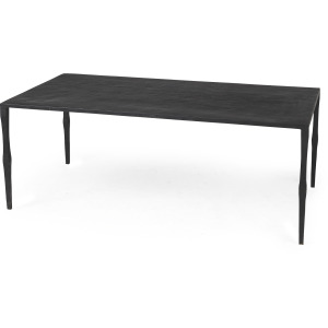 Timothy Ebony Black Iron Coffee Table