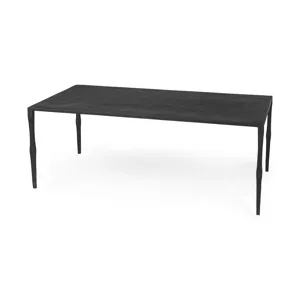 Timothy Ebony Black Iron Coffee Table