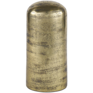 Quonset Tall Brass Finished Aluminum Metal Ornament