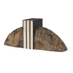 Incana Handmade Reclaimed Wooden Bookends