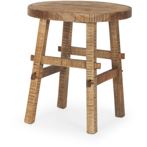 Rosie Small Brown Wood End Table