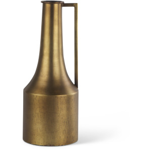 Aubrey Small 14.0H Gold Iron Flower Jug Vase