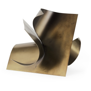 Francesca Antique Gold Metal Sculptural Decorative Object