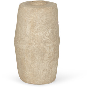 Rama Large Beige Paper Mache Floor Vase
