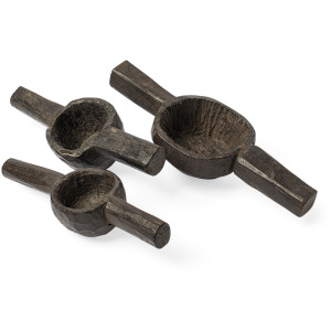 Oro Brown Tribal Inspired Measuring Cups - Set of 3)