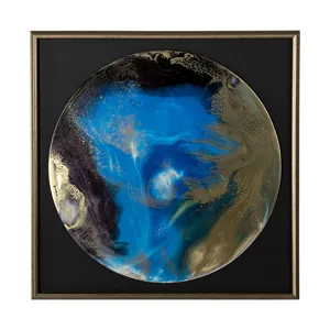 Blue Planet by Barbara Mercado a Framed Art Print Matted under Glass