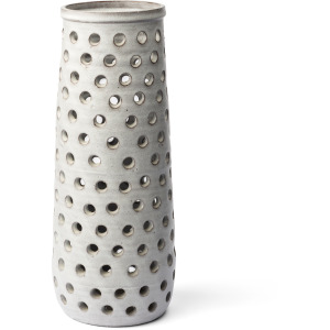 Canasta Large Rustic White Ceramic Decorative Vase