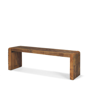 Estelle Rustic Brown Reclaimed Wood Bench