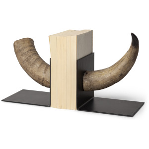 Nickerson Bull Horn Bookends - Set of 2