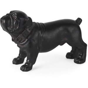 Hugo 5L x 13W Black Resin Bulldog