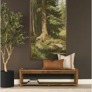 Ashwick Dark Brown Reclaimed Wood Bench