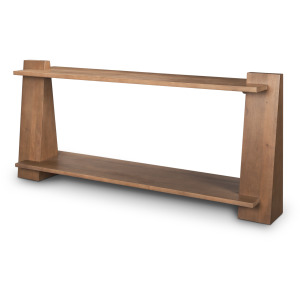 Eula Medium Brown Wood Console Table